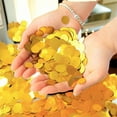 thumbnail image 3 of Table Confetti Decoration,QZS Circle Dots Table Scatter Confetti for Graduation,Gold Foil Metallic Tissue for Party Decorations,0.22LB, 3 of 6