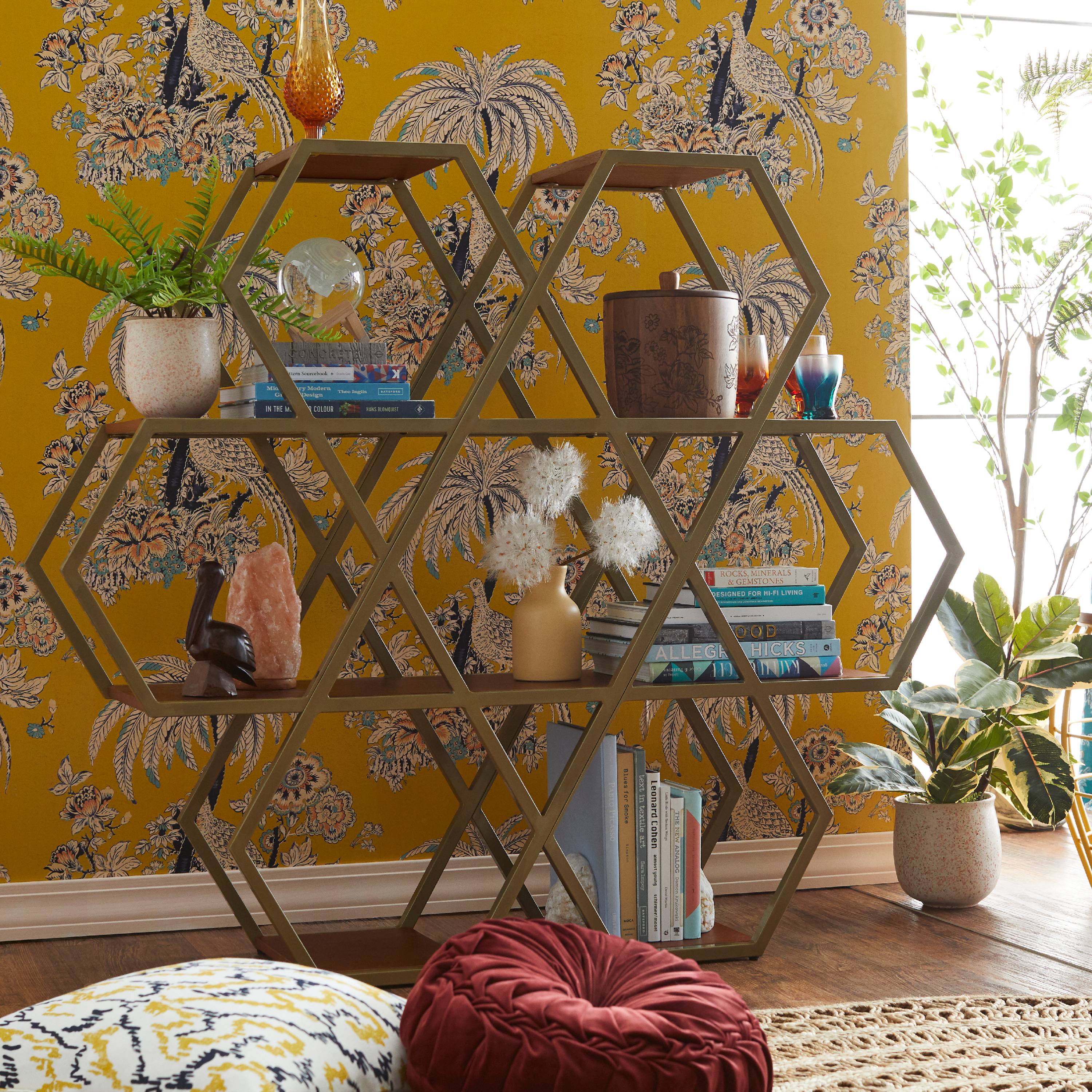 Hexagon Large Bookshelf by Drew Barrymore Flower Home - image 2 of 10