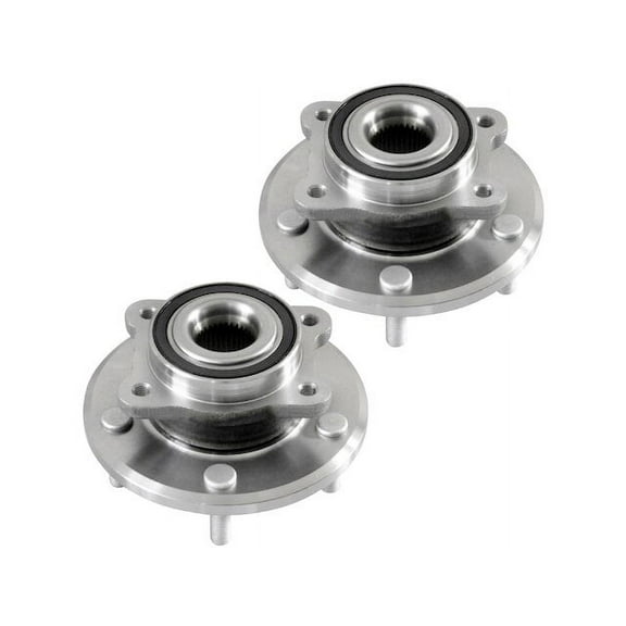 Front Wheel Bearing Hub Assembly Set of 2 - Compatible with 2009 - 2017 Dodge Journey 2010 2011 2012 2013 2014 2015 2016