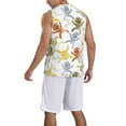 thumbnail image 5 of Gaeub Cartoon Monkey Men's Mesh Basketball Jersey, Quick-Drying Sleeveless Top S-4XL, Loose Muscle Tank Top -X-Large, 5 of 9