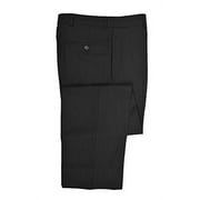 New Brooks Brothers Mens Flat Front Stretch 346 Herringbone Stripe Dress Pants Dark Charcoal Grey (42W x 29L)