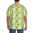 thumbnail image 3 of Pofeuu Avocado And Toast Print Mens Casual Short Sleeve Shirts Beach Summer Spread Collar Pocket Tops Men's Casual Short-sleeved Shirt-3X-Large, 3 of 5