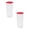 Red 2PC, variant on AFACUHX Airtight Bread Storage Containers with Lid Plastic Reusable Loaf Cake Bread Box with Clear Dispenser Refrigerated Sealed to Keep Bread Fresh Crisper for Home and Kitchen Storage (2PC)
