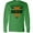Kelly Green, variant on Inktastic You're Looking at the Best Buckin' Papa Ever Hunting Long Sleeve T-Shirt