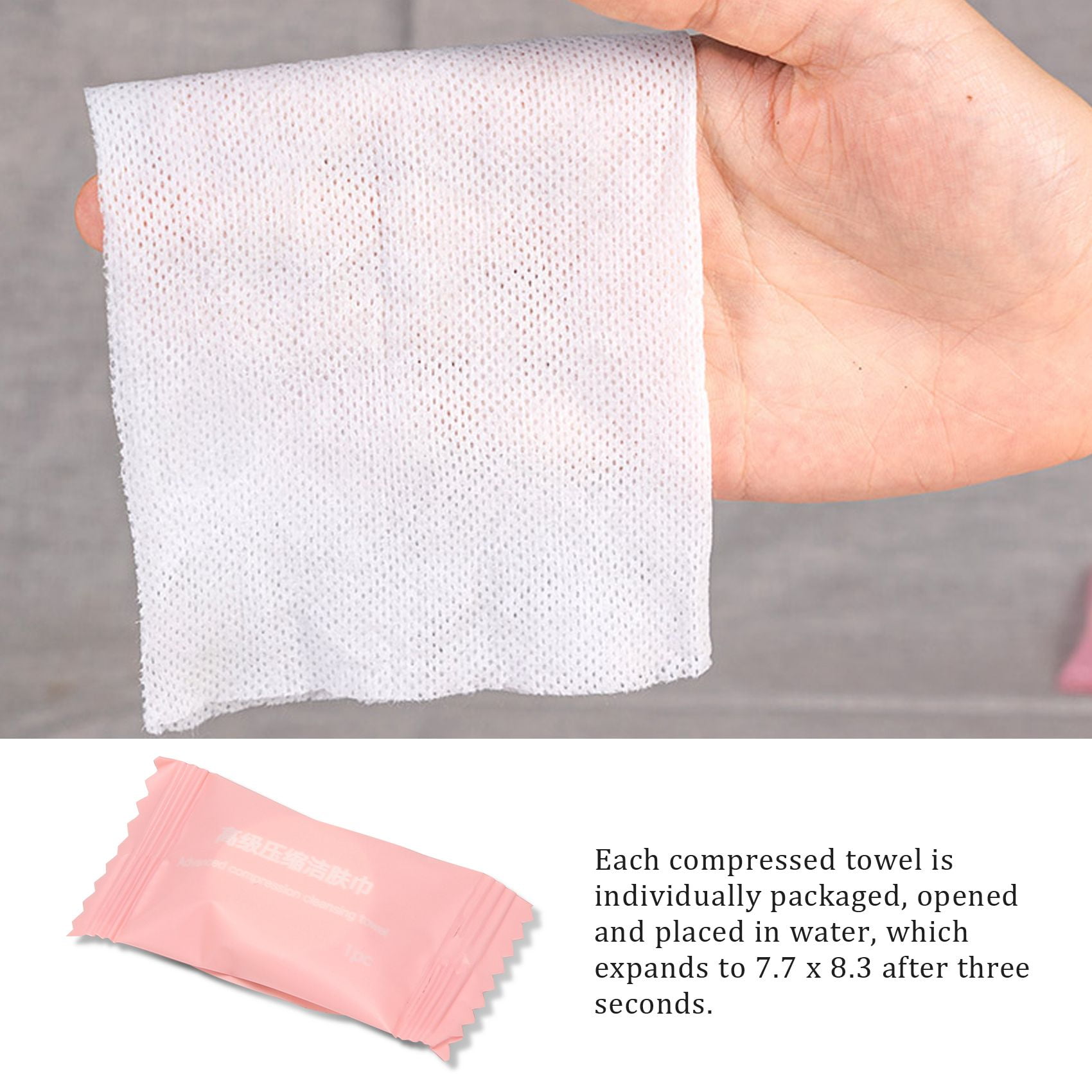 200 Serviettes Compressées En Coton - Ultra Absorbantes, Douces Pour La Peau, Emballées Individuellement - Idéal Voyage, Camping, Sport - 12