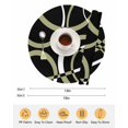 thumbnail image 6 of 15 Inch Round Placemats Set of 4, Black Geometric Non Slip Heat Insulation PP Table Mats, Modern Sage Green White Striped Art Washable Place Mats for Kitchen Dining Party Table Decor, 6 of 7