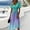 Light Gray, variant on Women Summer Casual Short Sleeve Dresses V Neck Dress A-Line Ruffle Sleeve Waist Dress(Light Gray,S)