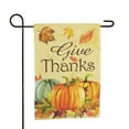 thumbnail image 3 of Northlight Pumpkins and Leaves "Give Thanks" Fall Harvest Outdoor Garden Flag - 18" x 12.5", 3 of 5