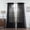 Black, variant on 2 Piece Linen Textured Window Treatment Tiers/Curtains panels Drapes Set