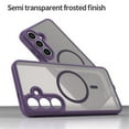 thumbnail image 4 of YEYKX Magnetic for Samsung Galaxy S25 FE 5G Case [Compatible with MagSafe] [Military Grade Drop Protection] Translucent Matte Shockproof Phone Case,Purple, 4 of 7