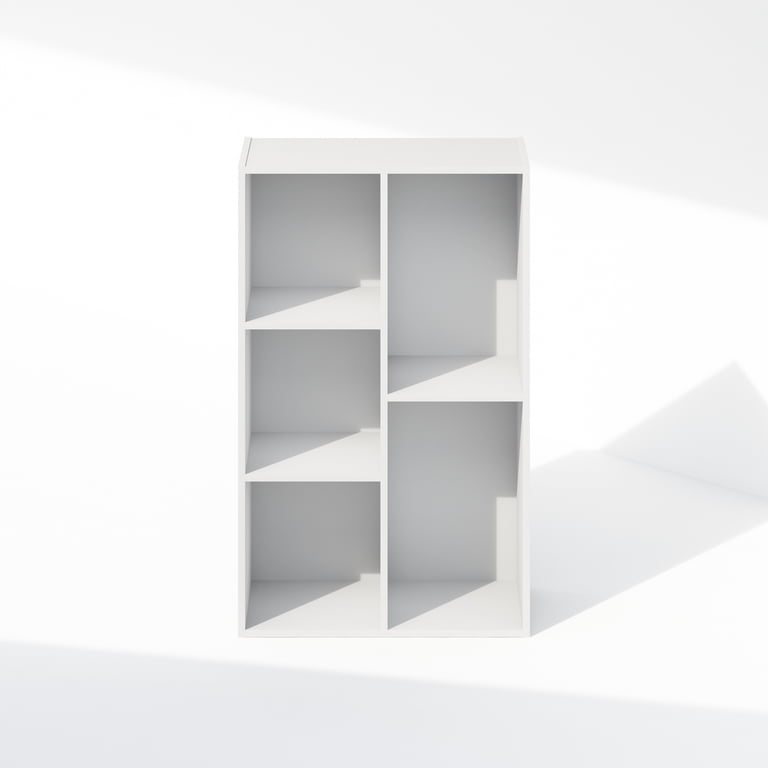 Furinno Reed 5-Cube Reversible Open Shelf Multipurpose Bookcase