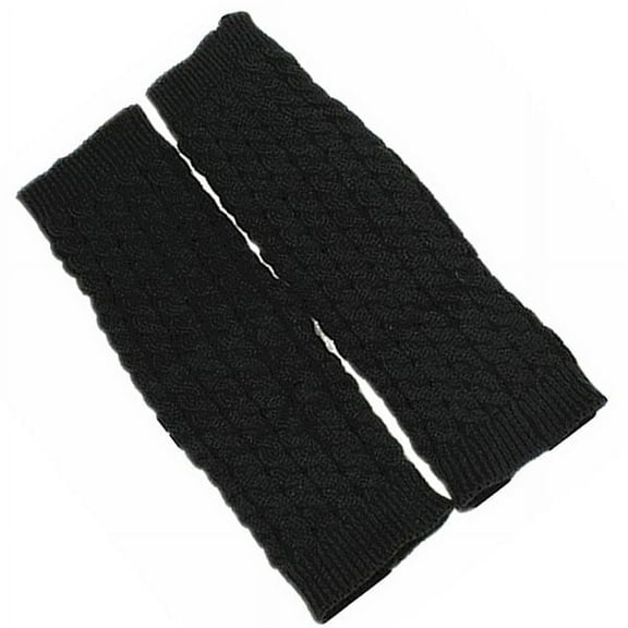 DEEPCRAFF Girls Leg Warmers Black 1 Pair