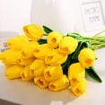thumbnail image 2 of Home decoration artificial flower tulips 2 branches for sale white, 2 of 8