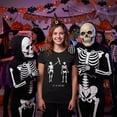 thumbnail image 4 of Womens Got Your Back Funny Skeleton Best Friend Halloween T shirt Womens Graphic Tees, 4 of 9