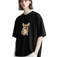 thumbnail image 5 of Men's T-Shirt Corgi Dog Cute Short Sleeve Casual Tee Classic Crew Neck T-Shirt for Men, L, 5 of 7