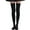 Black, variant on D-GROEE 1 Pair Extra Long Solid Color Thigh High Socks Over the Knee High Boot Stockings Nylon Leg Warmers