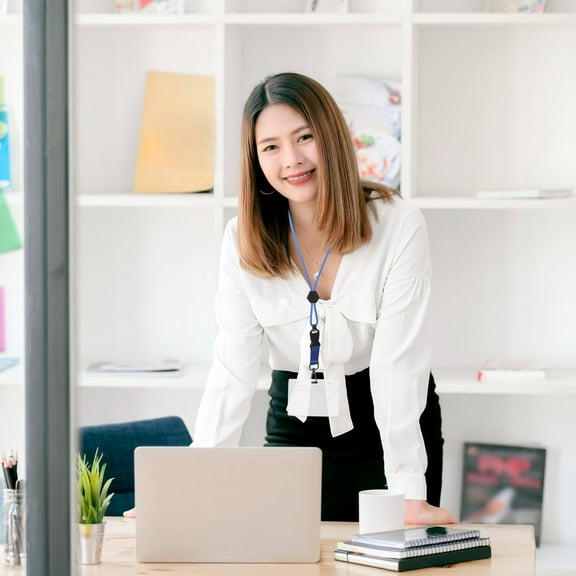 LEXSOMEO 2pcs Heavy Duty Lanyard with Safety Breakaway Buckle Detachable Buckle and Metal Hook for ID Card Badge Holder and Keys Outdoor Activities