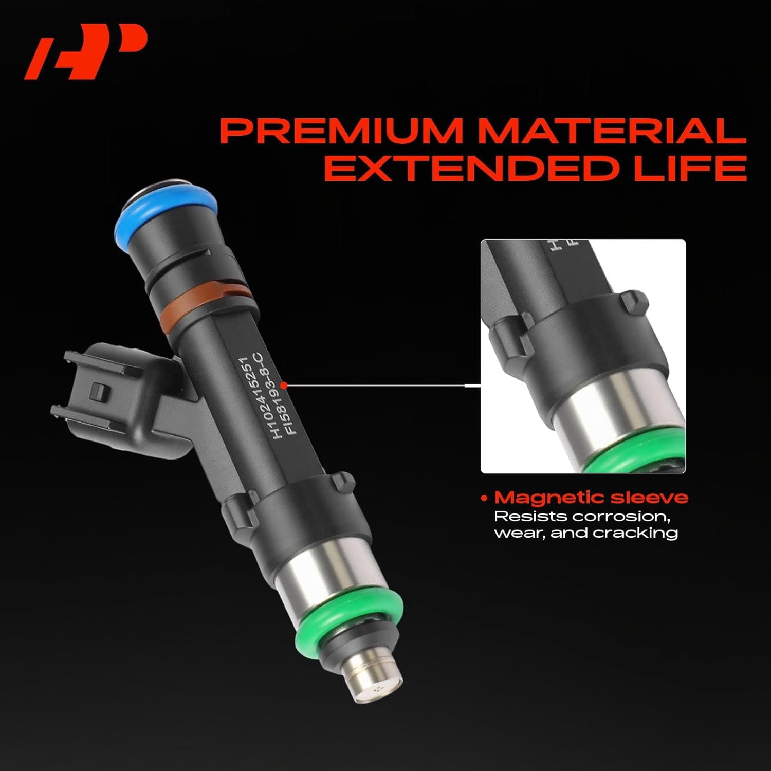A-Premium Fuel Injectors Compatible with Ford E-150 E-250 2009-2014, E-350 Super Duty 2009-2016, E-350 Super Duty 2010-2012, V8 5.4L, Replace# 0280158193, 9C2Z9F593A