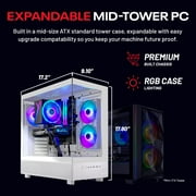 Skytech Gaming Azure 3 Gaming PC, AMD Ryzen 7 5700 3.7GHz, INTEL ARC B580 12GB, 1TB NVMe SSD, 32GB DDR4 RAM 3200, 650W GOLD PSU, Wi-Fi, Win 11, Desktop