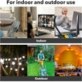 thumbnail image 3 of BN-LINK 6ft Indoor Outdoor Extension Cord 16/3 SJTW, 2 Pack, Black, 3-Prong, Weather Resistant & Flame Retardant, for Indoor, Garden, Landscaping & Holiday Decorations, ETL, 3 of 8