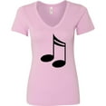 thumbnail image 3 of Inktastic Music Notes for the Music Lover Women's V-Neck T-Shirt, 3 of 5