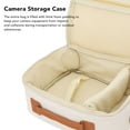 thumbnail image 4 of Portable Camera Bag, Large Capacity Travel Storage Bag, Removable Handled Cosmetic Camera Case, with Adjustable Shoulder Straps for CP910 1200 1300 DSLR, 4 of 8