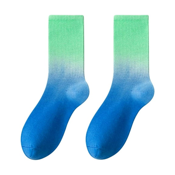 Socks For Women Men Fashionable Tie Dye Gradient Comfortable Casual Socks That Can Be Worn Outside Mid Calf Cotton Socks
