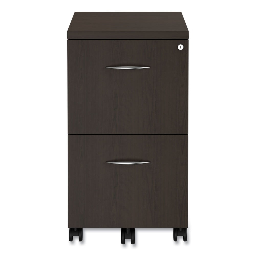 Alera Valencia Series Mobile File/File Pedestal, 15.38w x 20d x 26.63h, Espresso -ALEVA582816ES