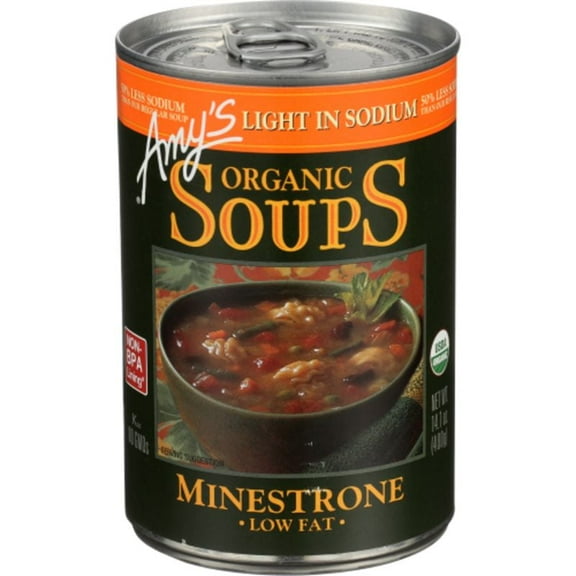 Amy's Light In Sodium Organic Minestrone Soup 14.1 oz