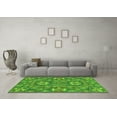 thumbnail image 3 of Ahgly Company Indoor Square Abstract Green Modern Area Rugs, 3' Square, 3 of 4