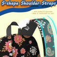 thumbnail image 5 of Pioneer Flower Floral Print Pattern 17" School Backpacks for Teens,Waterproof Oxford Fabric,S-Shape Padded Straps for School,Travel,Hiking,Camping, 5 of 5