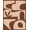 Brown, Pattern 5, variant on ODIKA 8'x10' Washable Area Rug Non-Slip Chair-Friendly Mat Beige Terracotta Geometric Artistry Abstract Shapes with Modern Lines for Dining Room, Large Office, Lounge