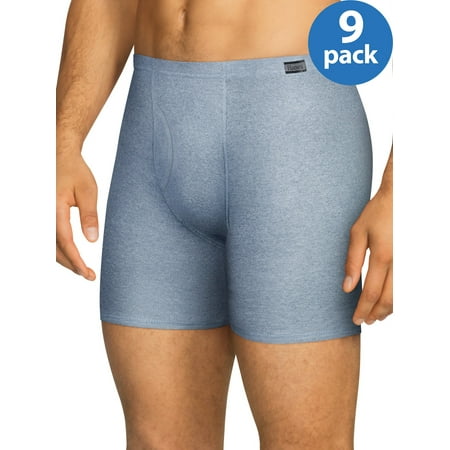 Mens Tagless Boxer Brief, 9 Pack (Mens Best Boxer Briefs 2019)