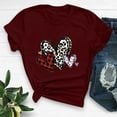 thumbnail image 1 of T-shirt à Manches Courtes Imprimé Col Rond Mode pour Femmes Chemise Décontractée Ample, 1 of 1