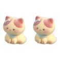 thumbnail image 2 of KGJQ 2Pcs Cat Figurines Resin Flocking Mini Cute Cat Decor for Car Dashboard Office Desk Bedroom Kitchen Countertop Accessories, 2 of 8
