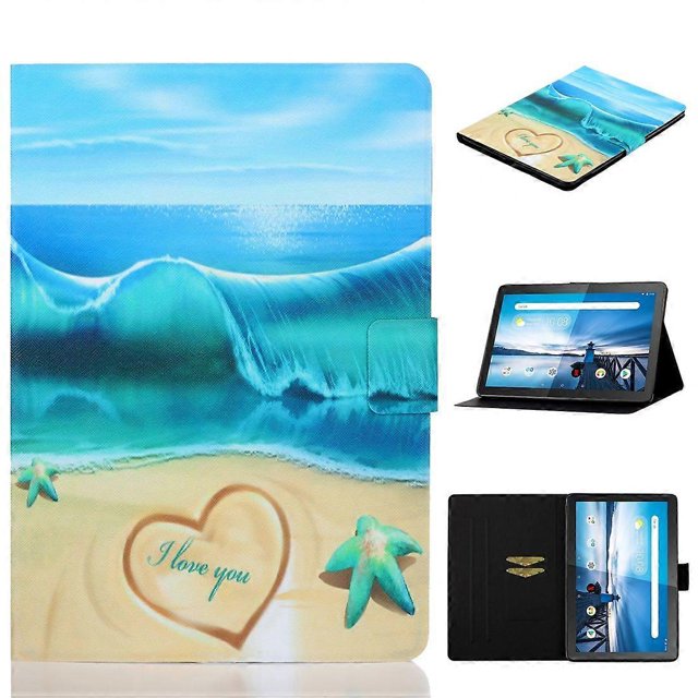 For Lenovo Tab M10 TB-X605F / X505 Coloured Drawing Horizontal Flip Leather Case with Holder & For Lenovo Tab M10 TB-X605F / X505