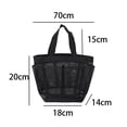 thumbnail image 4 of de de malla portátil, bolsa de almacenamiento, accesorios de aseo, neceser, Negro Sharpla Estuche de maquillaje, 4 of 4
