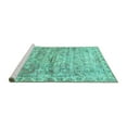 thumbnail image 2 of Ahgly Company Machine Washable Indoor Rectangle Persian Turquoise Blue Traditional Area Rugs, 5' x 8', 2 of 4