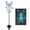 Blue, variant on Ovzne Solar Garden Lights LED Waterproof Pole Light Auto On Off Solar Lamp for Villa Patio Yard Grave Memorial Outdoor Decoration
