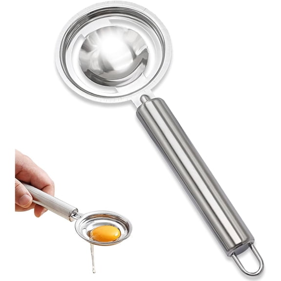 Egg Separator,Stainless Steel Egg Yolk White Separation Tool