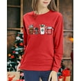 thumbnail image 6 of MOUSYA Christmas Coffee Sweatshirt Women Merry Christmas Shirt Ice Cream Graphic Pullover Holiday Casual Novelty Tops, 6 of 9