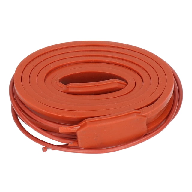 Banda calefactora de silicona, calentador de cinta calefactora de cinta térmica Cables calefactores impermeables 15x1000mm 75W 220V AC