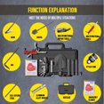 thumbnail image 3 of Trousse d'Outils d'Urgence Pelle de Camping Trousse de Survie Multifonction avec Portable, 3 of 8
