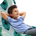 thumbnail image 1 of Tropical Lounger Chair Bag, Hawaiian Exotic Jungle Hibiscus Flower, High Capacity Storage with Handle Container, Lounger Size, Seafoam Teal, by Ambesonne, 1 of 5
