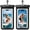 Black & Black, variant on 2PCS Waterproof Phone Pouch, IPX8 Waterproof Phone Case for iPhone 17/16/15/14 Pro Max, Cell Phone Dry Bag for Beach & Cruise Essentials, Touch Screen, Lanyard Included, 2 Pack (Fits Up to 8.9")