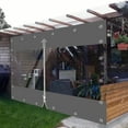 thumbnail image 3 of SHANNA Heavy Duty Clear Vinyl Curtains with Zippered Entry, 100% Waterproof Outdoor Tarps with Grommets for Patio, Pergola, Porch, Gazebos, Balcony, 3 of 12