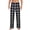 Black, variant on WIZUTIZ Mens Fleece Pajama Pants Drawstring Plaid Comfy Lounge Pj Bottoms with Pockets Warm Soft Sleepwear
