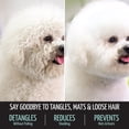 thumbnail image 6 of Tauro Pro Line Wooden Slicker Brush for Dogs & Cats, Deshedding & Detangling Tool for Medium to Long Coats, Round Flexible Cushion, Medium (M), Mint, 6 of 8
