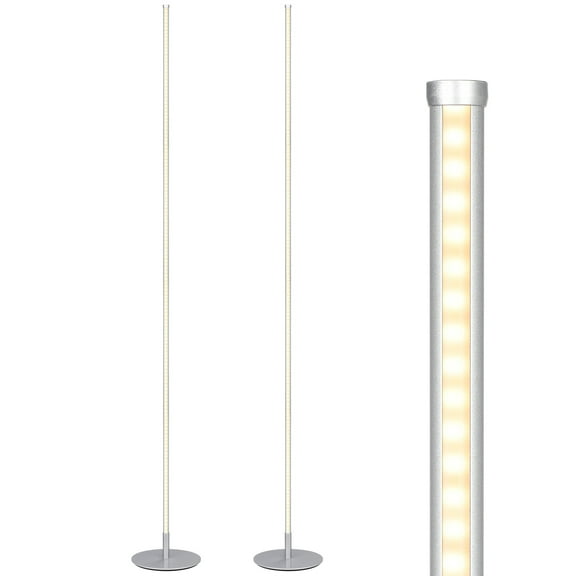 2 Pack Modern LED Floor Lamp 57.5 inch Dimmable Corner Floor Lamp
