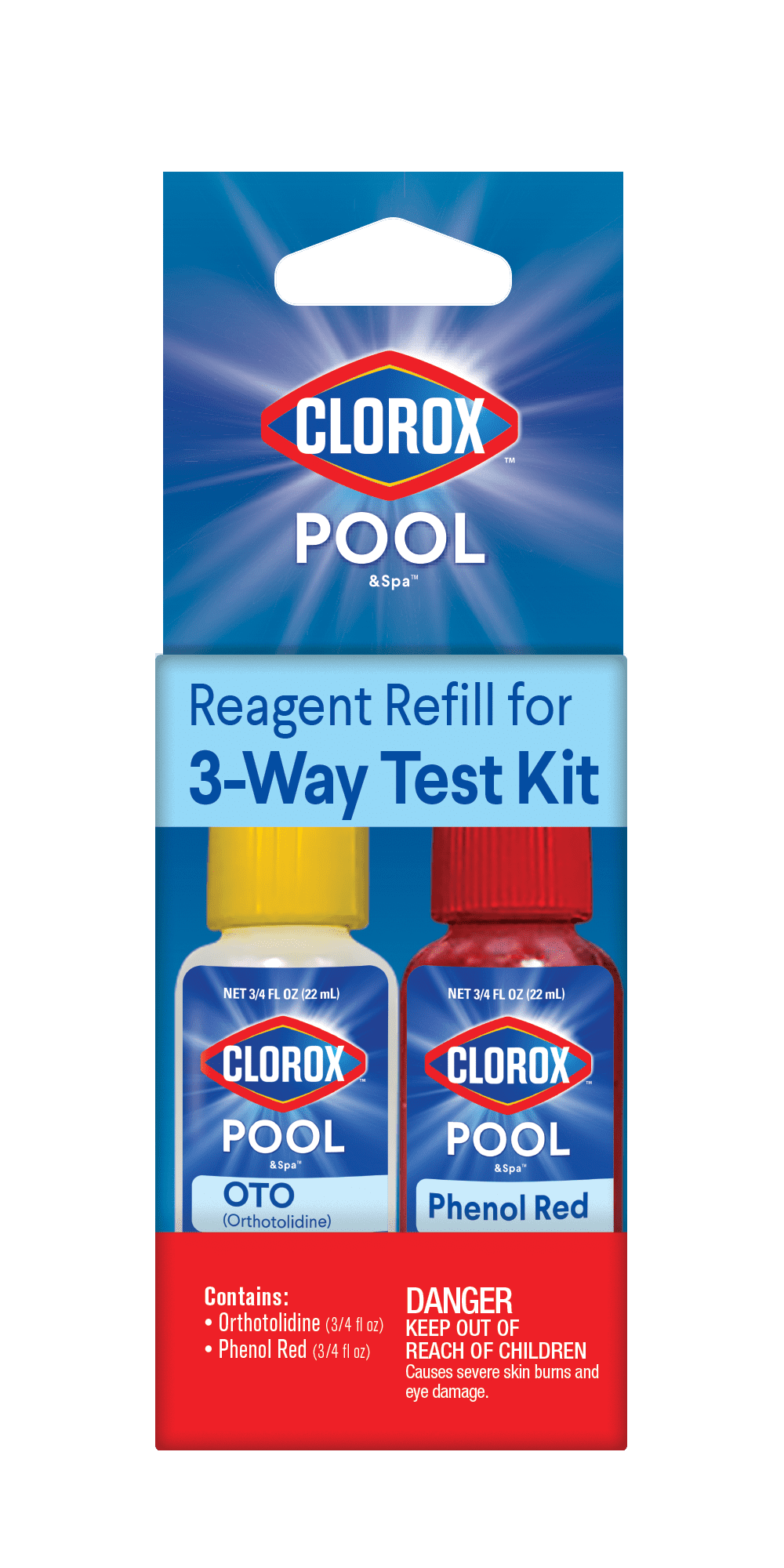2 Boxes Of Clorox Pool & Spa 3-Way Reagent Refill,Test pH-Chlorine-Bromine 810821021913 